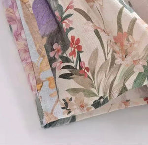 Short flores lila
