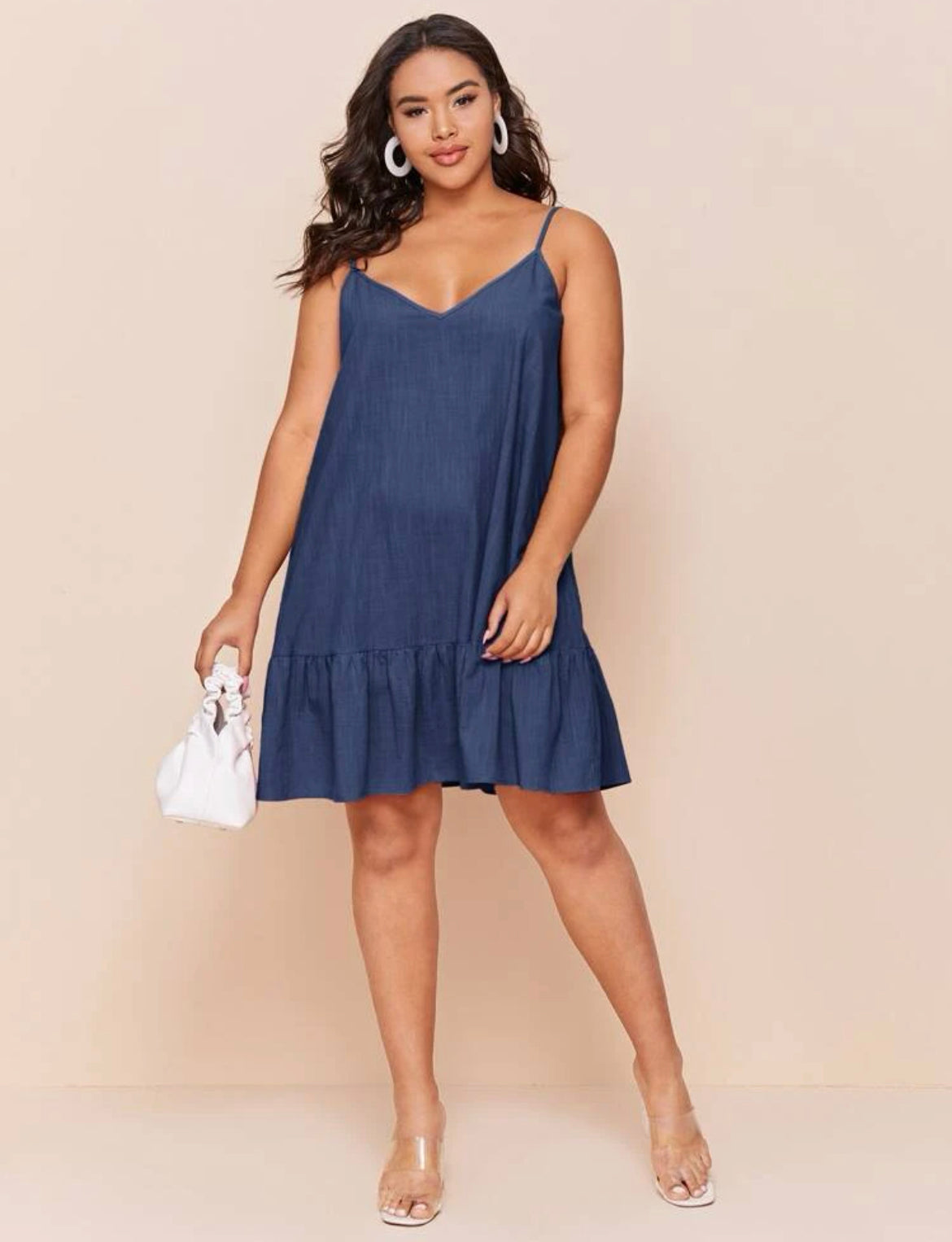 Vestido azul plus