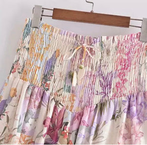 Short flores lila