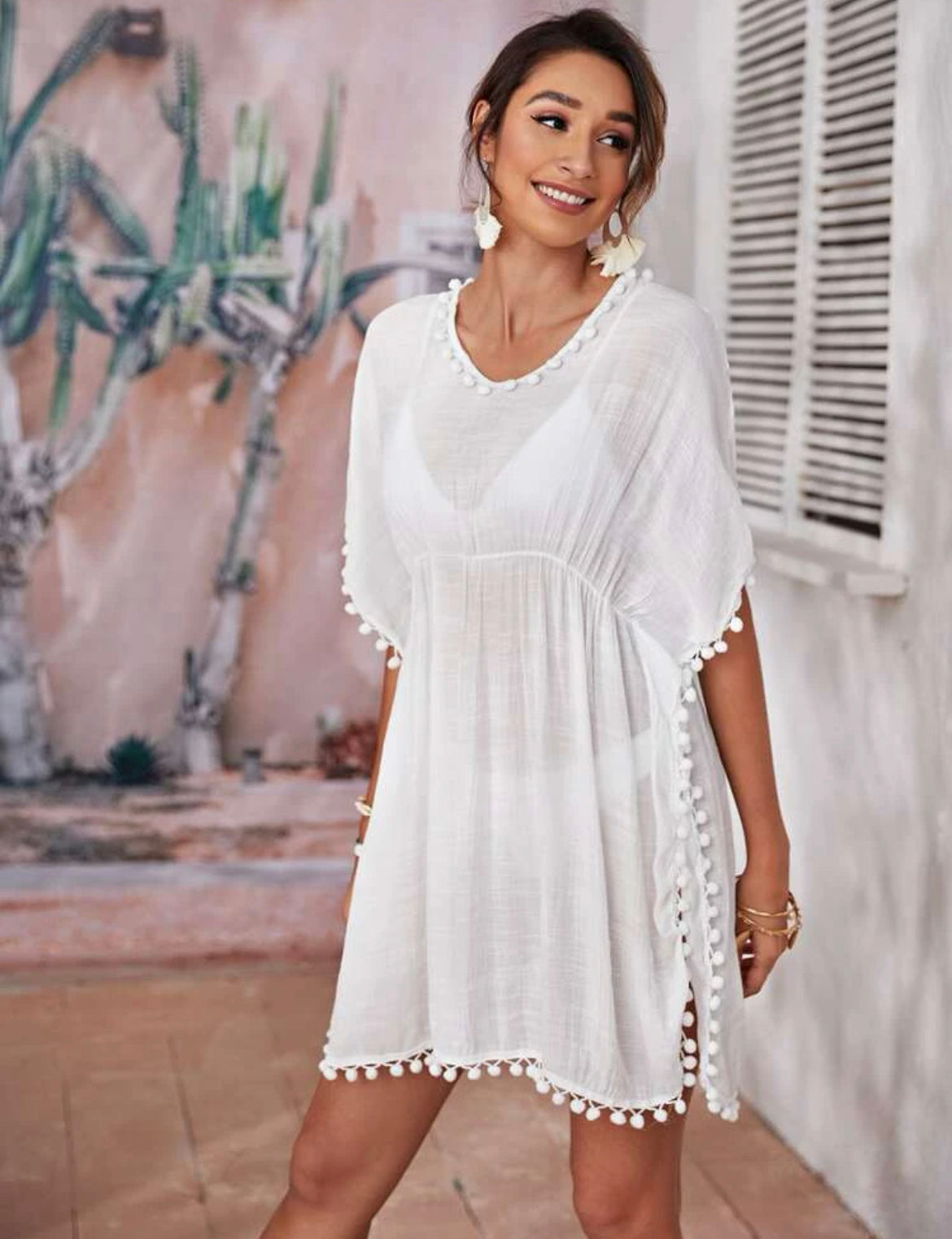 Vestido pompones