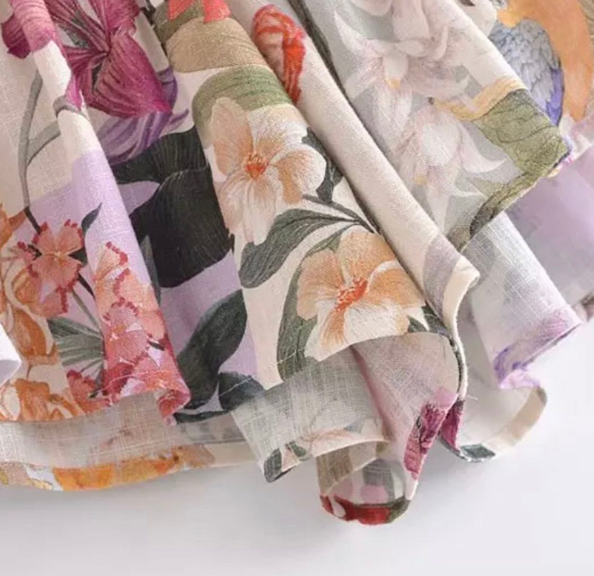 Short flores lila